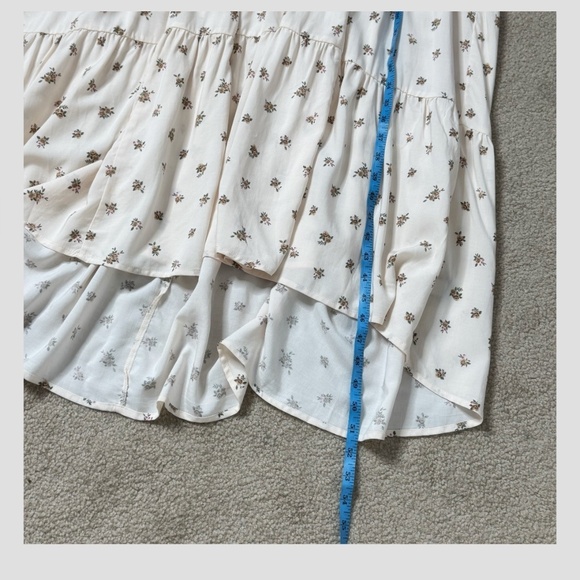 NWT Torrid Maxi Dress Tiered Shirt Dress Hi Low Floral Challis Torrid Size 1 - Picture 14 of 16